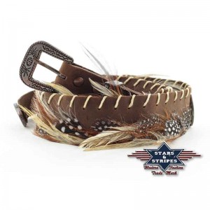 Stars & Stripes - Hat Band - Feathered Brown