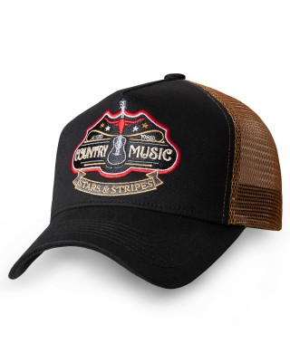 Trucker Hat - Country Music Black