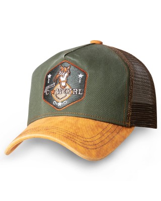 Trucker Hat - Proud Cowgirl Green