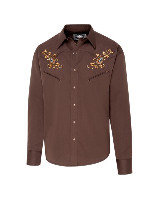 Stars & Stripes - Hogan Brown Men's Western Shirt