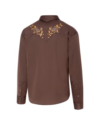 Stars & Stripes - Hogan Brown Men's Western Shirt