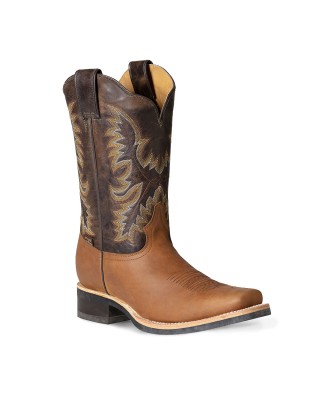 Stars & Stripes - Men's WB-55 Brown Two-Tone Cowboy Boots