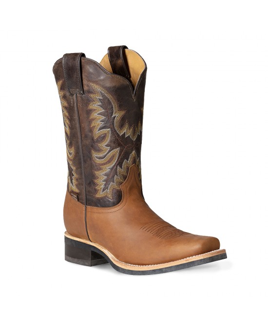 Stars & Stripes - Men's WB-55 Brown Two-Tone Cowboy Boots Stars & Stripes - Men's WB-55 Brown Two-Tone Cowboy Boots