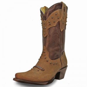 Stars & Stripes - Women's Western Boots - Crazy Ocra