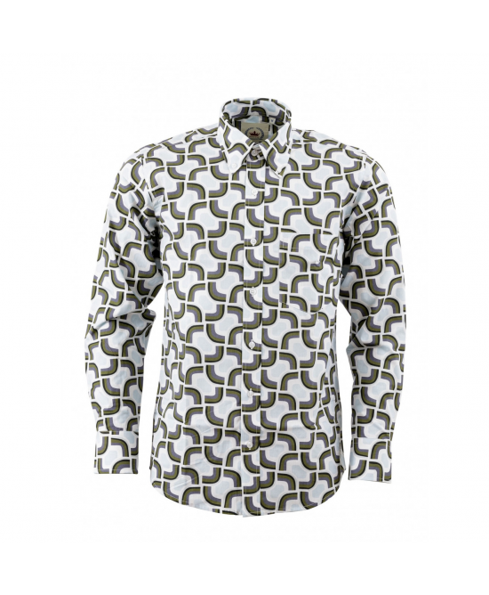 Relco Men's Shirt Geometric Pattern