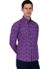 Relco Men's Shirt Paisley Purple