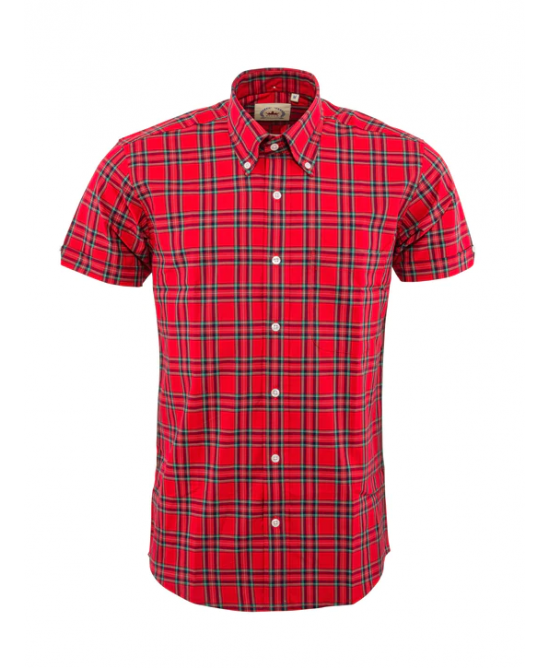 Relco Men's Shirt Checkered Red