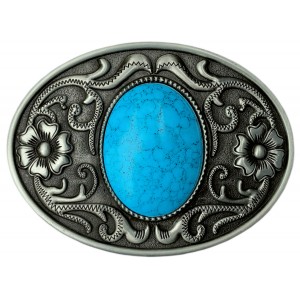 Belt Buckle - Blue Centre Stone Belt Buckle - Blue Centre Stone