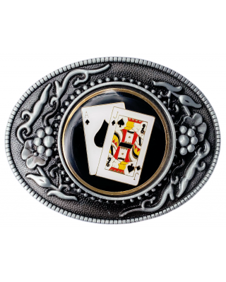 Belt Buckle - Western Playing Cards Poker