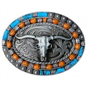 Belt Buckle - Western Steer Skull Belt Buckle - Western Steer Skull