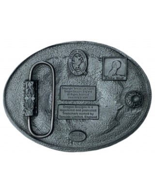 Belt Buckle - Aztec Oval Turquoise