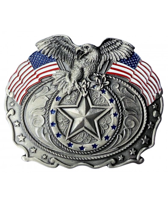 Belt Buckle - Flying Eagle USA Flag Belt Buckle - Flying Eagle USA Flag
