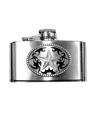 Belt Buckle - Texas Star Flask