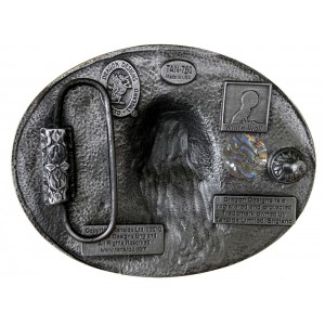 Belt Buckle - Bald Eagle Scroll
