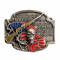 Belt Buckle - Skull Holding Gun