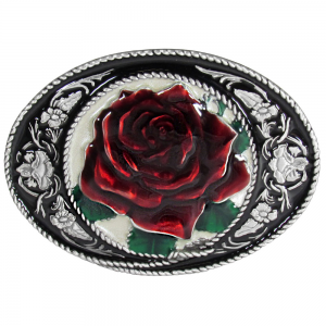 Belt Buckle - Western Rose Belt Buckle - Western Rose
