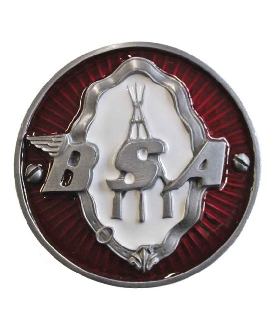 Belt Buckle - BSA Round Logo - Red