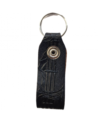 Belt Loop Keyring - Black Horses