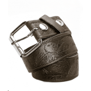 Leather Belt - Eagles Black