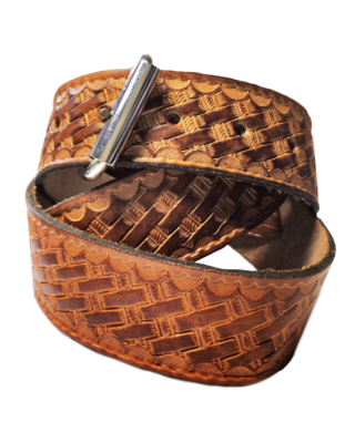 Leather Belt - Weave Pattern