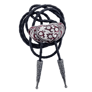 Bolo Tie - Three Hearts Silver Bolo Tie - Three Hearts Silver