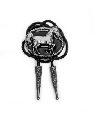 Bolo Tie - Horse Silver