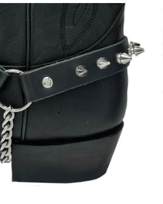 Boot Straps - Spikes Black