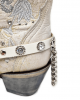 Boot Straps - Crystal Cream with Chains