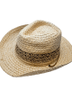 Straw Western Hat with Leather Adjustable String