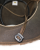 Leather Western Hat - Distressed Brown