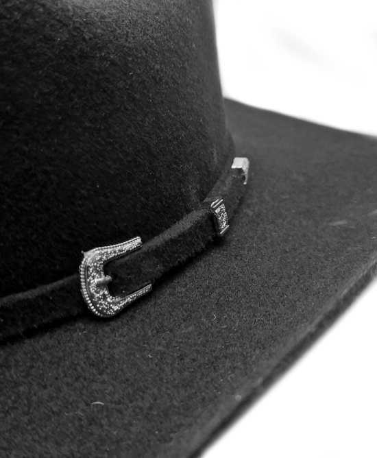 Wool Felt Western Black Hat