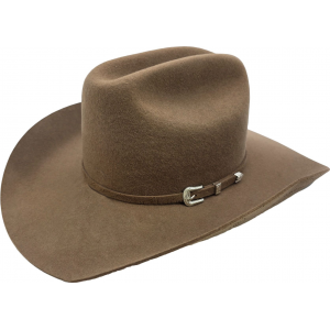 Wool Felt Buckle Hat Band Western Camel Brown Hat - Pattern