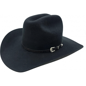 Wool Felt Buckle Hat Band Western Black Hat - Pattern