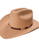 Wool Felt Western Tan Hat - Cognac Hatband Wool Felt Western Tan Hat - Cognac Hatband