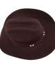 Wool Felt Western Brown Hat - Cognac Hatband