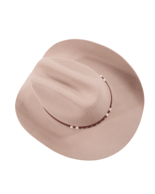 Wool Felt Western Sand Hat - Cognac Hatband