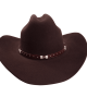 Wool Felt Western Brown Hat - Cognac Hatband