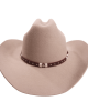 Wool Felt Western Sand Hat - Cognac Hatband Wool Felt Western Sand Hat - Cognac Hatband