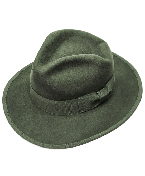 Wool Felt Hat - Olive Green