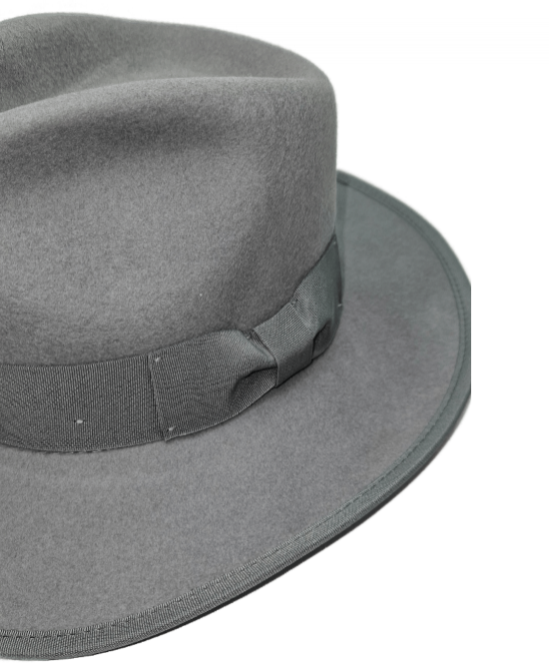 Wool Felt Hat - Light Grey
