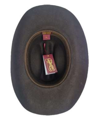 Wool Felt Western Brown Hat - Cognac Hatband