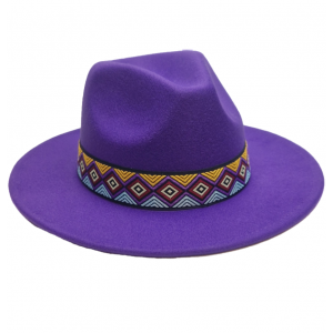 Felt Hat - Purple - One Size
