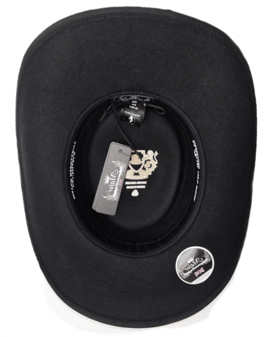 Wool Felt Western Gambler Concho Hat