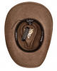 Wool Felt Western Brown Concho Hat