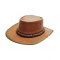 Leather Western Hat - Tan 