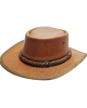 Leather Western Hat - Tan 