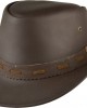 Leather Western Hat - Australian Brown Leather Western Hat - Australian Brown