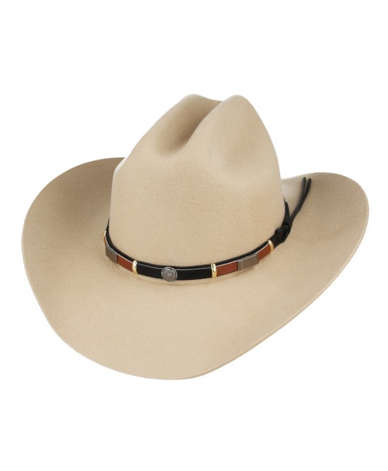 Wool Felt Western Tan Hat