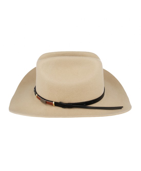Wool Felt Western Tan Hat