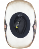 Straw Western Hat Flowers Beige